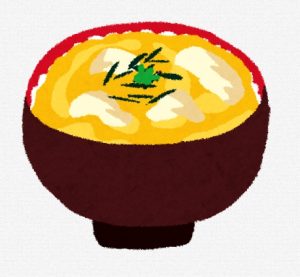 親子丼のイラスト